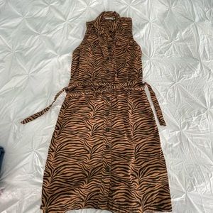 Zebra Print Dress by Maeve size 14